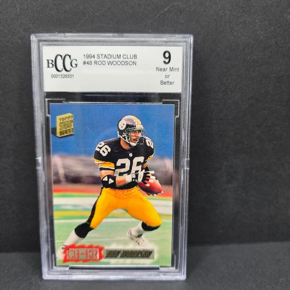 Topps Stadium Club Football Rod Woodson BCCG‎ 9 1994 #48 Steelers Card